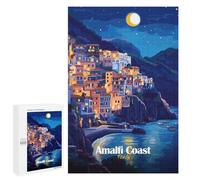 Rompecabezas para Adolescentes 1000 PCS Amalfi Coast Night Rompecabezas De Juguete Decoración De Pared Decoración del Hogar Cumpleaños Y Navidad 1000 PCS
