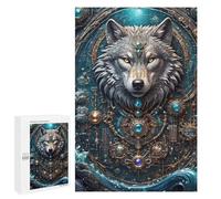Rompecabezas para Adolescentes 1000 PCS Astral Guardian Wolf Rompecabezas para Adultos Juego Familiar Decoración Desafiante De Completar 1000 PCS