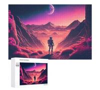 Rompecabezas para Adolescentes 1000 PCS Astronaut on Alien Planet -2 Rompecabezas para Adultos Juego Familiar Regalo De Cumpleaños Interacción Entre Padres E Hijos 1000 PCS