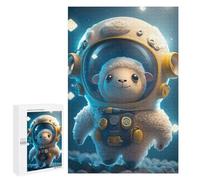 Rompecabezas para Adolescentes 1000 PCS Astronaut Space Sheep Rompecabezas para Adultos Juegos Relajantes Decoración Perfecta Regalos De Cumpleaños Y Únicos 1000 PCS