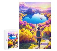 Rompecabezas para Adolescentes 1000 PCS Autumn Path to Serenity Rompecabezas para Adultos Juego Familiar Regalo De Cumpleaños Interacción Entre Padres E Hijos 1000 PCS
