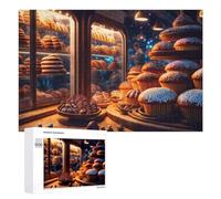 Rompecabezas para Adolescentes 1000 PCS Bakery Delights Sweet Treats Galore Rompecabezas para Adultos Juegos Relajantes Corte De Precisión Juego Desafiante Regalos 1000 PCS