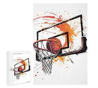 Rompecabezas para Adolescentes 1000 PCS Basketball Watercolor Rompecabezas para Adolescentes Juguetes Antiestrés Mejora La Memoria 1000 PCS