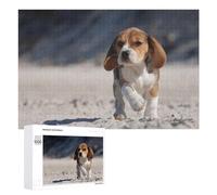Rompecabezas para Adolescentes 1000 PCS Beagle on The Beach Rompecabezas Juegos Relajantes Decoración del Hogar Regalos Y Cumpleaños Únicos 1000 PCS