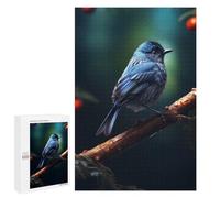 Rompecabezas para Adolescentes 1000 PCS Beautiful Blue Bird Nature Rompecabezas para Adultos Juegos De Relajación Ensamblaje De Patrones Interacción Entre Padres E Hijos 1000 PCS