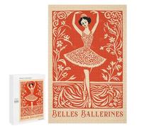 Rompecabezas para Adolescentes 1000 PCS Belles Ballerines Vintage Ballet Art Rompecabezas para Adolescentes Juego Familiar Decoración De Pared Interacción Entre Padres E Hijos 1000 PCS
