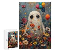 Rompecabezas para Adolescentes 1000 PCS Boho Ghost Floral Nature Rompecabezas para Adultos Juegos Relajantes Decoración Perfecta Regalos De Cumpleaños Y Únicos 1000 PCS