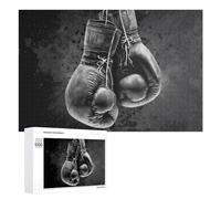 Rompecabezas para Adolescentes 1000 PCS Boxing Gloves The Heart of Combat Sports Rompecabezas Juguetes Antiestrés Decoración Diversión En Casa Actividades, 1000 PCS
