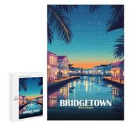 Rompecabezas para Adolescentes 1000 PCS Bridgetown Barbados Travel Rompecabezas para Adolescentes Juegos Relajantes Regalos para Mujeres Actividades Divertidas En Casa 1000 PCS