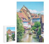 Rompecabezas para Adolescentes 1000 PCS Canal In Colmar Rompecabezas para Adultos Juego De Ingenio Decoración del Hogar Regalos para Reducir El Estrés 1000 PCS