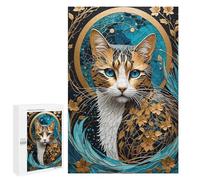 Rompecabezas para Adolescentes 1000 PCS Cat Kintsugi Rompecabezas para Adultos Juegos Relajantes Decoración Perfecta Regalos De Cumpleaños Y Únicos 1000 PCS
