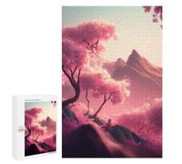 Rompecabezas para Adolescentes 1000 PCS Cherry Blossom Japan Rompecabezas para Adultos Juegos Relajantes Desafío Difícil Desafío Educativo 1000 PCS