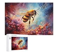 Rompecabezas para Adolescentes 1000 PCS Colorful Bee in Abstract Art Rompecabezas para Adultos Juegos Relajantes Corte De Precisión Juego Desafiante Regalos 1000 PCS