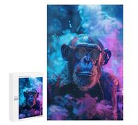 Rompecabezas para Adolescentes 1000 PCS Colorful Chimpanzee Rompecabezas para Adultos Juegos Relajantes Desafío Difícil Desafío Educativo 1000 PCS