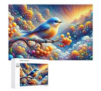 Rompecabezas para Adolescentes 1000 PCS Colorful Fantasy Bird Scene Rompecabezas para Adultos Juegos Relajantes Corte De Precisión Juego Desafiante Regalos 1000 PCS