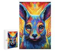 Rompecabezas para Adolescentes 1000 PCS Colorful Fox Portrait-13 Rompecabezas para Adultos Juego Familiar Regalo De Cumpleaños Interacción Entre Padres E Hijos 1000 PCS
