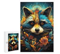 Rompecabezas para Adolescentes 1000 PCS Colorful Fox Portrait -13 Rompecabezas para Adultos Juegos Relajantes Corte De Precisión Juego Desafiante Regalos 1000 PCS