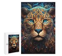 Rompecabezas para Adolescentes 1000 PCS Colorful Leopard Portrait -15 Rompecabezas para Adultos Juego De Ingenio Decoración del Hogar Actividades Divertidas En Casa 1000 PCS
