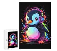 Rompecabezas para Adolescentes 1000 PCS Colorful Penguin Music Rompecabezas para Adultos Juegos Relajantes Decoración Perfecta Regalos De Cumpleaños Y Únicos 1000 PCS