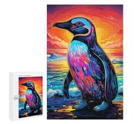 Rompecabezas para Adolescentes 1000 PCS Colorful Penguin Sunset Rompecabezas para Adultos Juego Familiar Regalo De Cumpleaños Interacción Entre Padres E Hijos 1000 PCS