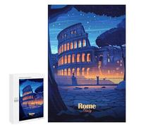 Rompecabezas para Adolescentes 1000 PCS Colosseum Night View Rompecabezas De Juguete Decoración De Pared Decoración del Hogar Cumpleaños Y Navidad 1000 PCS