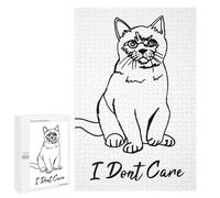 Rompecabezas para Adolescentes 1000 PCS Cool Cat in Minimalist Art Rompecabezas para Adultos Juego De Ingenio Decoración del Hogar Regalos para Reducir El Estrés 1000 PCS