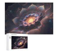 Rompecabezas para Adolescentes 1000 PCS Cosmic Bloom A Fractal Symphony of Colors Rompecabezas para Adultos Juego Familiar Regalo De Cumpleaños Interacción Entre Padres E Hijos 1000 PCS