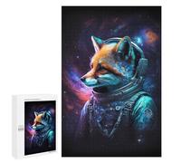Rompecabezas para Adolescentes 1000 PCS Cosmic Fox Astronaut Art Print-7 Rompecabezas para Adolescentes Juego Familiar Decoración De Pared Interacción Entre Padres E Hijos 1000 PCS