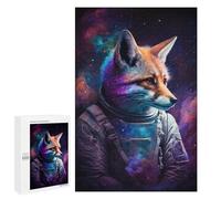 Rompecabezas para Adolescentes 1000 PCS Cosmic Fox Astronaut Art Print-8 Rompecabezas para Adolescentes, Divertido Y Humorístico para Cumpleaños, Navidad, Regalos De Cumpleaños 1000 PCS