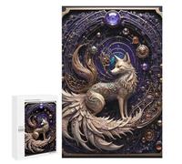 Rompecabezas para Adolescentes 1000 PCS Cosmic Golden Fox Art Deco Rompecabezas para Adolescentes Juguetes Antiestrés Mejora La Memoria 1000 PCS