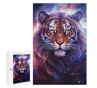 Rompecabezas para Adolescentes 1000 PCS Cosmic Tiger Portrait-14 Rompecabezas para Adultos Juego Familiar Regalo De Cumpleaños Interacción Entre Padres E Hijos 1000 PCS