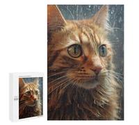 Rompecabezas para Adolescentes 1000 PCS Cute Wet Cat Rompecabezas para Adultos Juego De Ingenio Decoración del Hogar Regalos para Reducir El Estrés 1000 PCS
