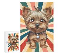 Rompecabezas para Adolescentes 1000 PCS Cute Yorkshire Terrier Dog Rompecabezas para Adultos Juego Práctico Carrera De Velocidad Manual Desafío Educativo 1000 PCS
