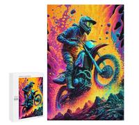 Rompecabezas para Adolescentes 1000 PCS Dirt Motocross Color Rompecabezas para Adultos Juego Familiar Decoración Desafiante De Completar 1000 PCS