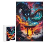 Rompecabezas para Adolescentes 1000 PCS Dragon Galaxy Gate Rompecabezas para Adultos Juegos Relajantes Desafío Difícil Desafío Educativo 1000 PCS