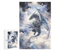 Rompecabezas para Adolescentes 1000 PCS Dragon In A Storm Rompecabezas para Adultos Juegos Relajantes Desafío Difícil Desafío Educativo 1000 PCS
