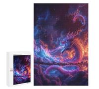Rompecabezas para Adolescentes 1000 PCS Dragon Ruler of The Galaxy Rompecabezas para Adultos Juegos Relajantes para La Diversión Familiar Cumpleaños 1000 PCS