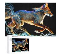 Rompecabezas para Adolescentes 1000 PCS Electric Fox in Motion Rompecabezas Juguetes Antiestrés Decoración Diversión En Casa Actividades, 1000 PCS