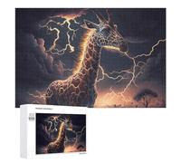 Rompecabezas para Adolescentes 1000 PCS Electric Giraffe A Mystical Storm Rompecabezas para Adultos Juegos Divertidos Análisis Y Lógica Interacción Entre Padres E Hijos 1000 PCS
