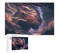 Rompecabezas para Adolescentes 1000 PCS Electric Tiger Thunderstorm Rompecabezas para Adultos Juguetes DIY Arte De Pared Oferta como Regalos para Toda La Familia 1000 PCS