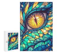 Rompecabezas para Adolescentes 1000 PCS Emerald Dragon Eye Rompecabezas para Adolescentes Juguetes Antiestrés Mejora La Memoria 1000 PCS