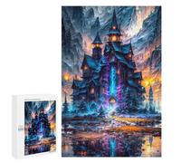 Rompecabezas para Adolescentes 1000 PCS Enchanted Castle in Fantasy Land Rompecabezas para Adultos Juegos Familiares Análisis Y Lógica Actividades Divertidas En Casa 1000 PCS