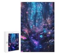 Rompecabezas para Adolescentes 1000 PCS Enchanted Forest Path Rompecabezas para Adultos Juguetes Antiestrés Arte De Pared Interacción Entre Padres E Hijos 1000 PCS