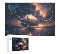 Rompecabezas para Adolescentes 1000 PCS Enchanted Lotus Pond Rompecabezas para Adultos Juguetes DIY Arte De Pared Oferta como Regalos para Toda La Familia 1000 PCS