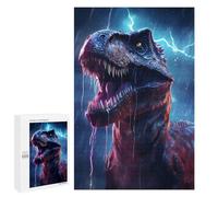 Rompecabezas para Adolescentes 1000 PCS Epic Lightning T Rex Rompecabezas para Adolescentes Juguetes Antiestrés Mejora La Memoria 1000 PCS