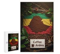 Rompecabezas para Adolescentes 1000 PCS Ethiopian Coffee Arabica Still Life Rompecabezas para Adolescentes Juegos Relajantes Regalos para Mujeres Actividades Divertidas En Casa 1000 PCS