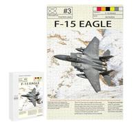 Rompecabezas para Adolescentes 1000 PCS F15 Eagle Aircraft Rompecabezas para Adultos Juguetes Antiestrés para La Diversión Familiar Interacción Entre Padres E Hijos 1000 PCS