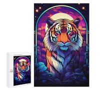 Rompecabezas Para Adolescentes 1000 PCS Fantastic Tiger The Wild Puzzle Para Adultos Juego Rompecabezas Conjunto De Modelos Interacción Padre-Hijo 1000 PCS
