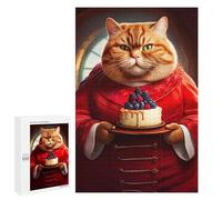 Rompecabezas para Adolescentes 1000 PCS Fat Cat Cake Boss Rompecabezas para Adultos Juegos Relajantes Decoración Perfecta Regalos De Cumpleaños Y Únicos 1000 PCS