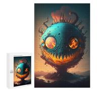 Rompecabezas para Adolescentes 1000 PCS Fiery Monster Sphere Rompecabezas para Adultos Juego De Ingenio Decoración del Hogar Regalos para Reducir El Estrés 1000 PCS